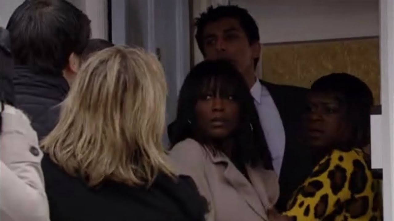 EastEnders - Denise Fox is Crowded by News Reporters (28th February 2011)