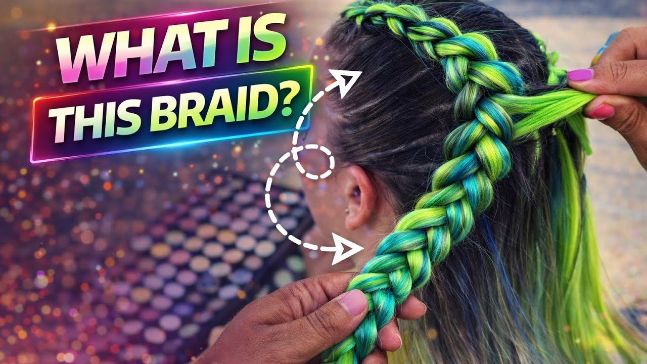 How to Dutch braids with color hair extensions #gabby101 #braids #braidhair