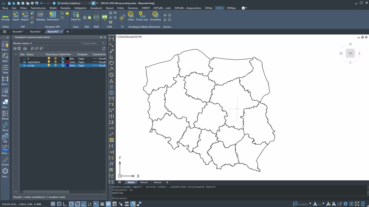 Import map WFS