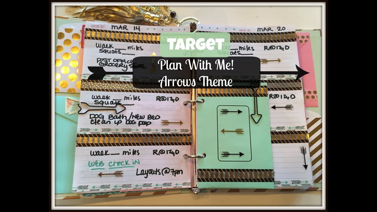 Plan With Me! Target Dollar Spot Planner | ARROWS THEME