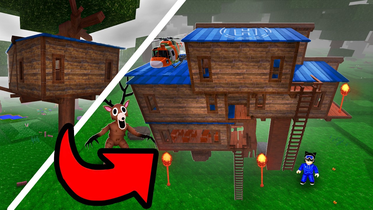 I Upgraded The TREE HOUSE in 99 Nights in the Forest!