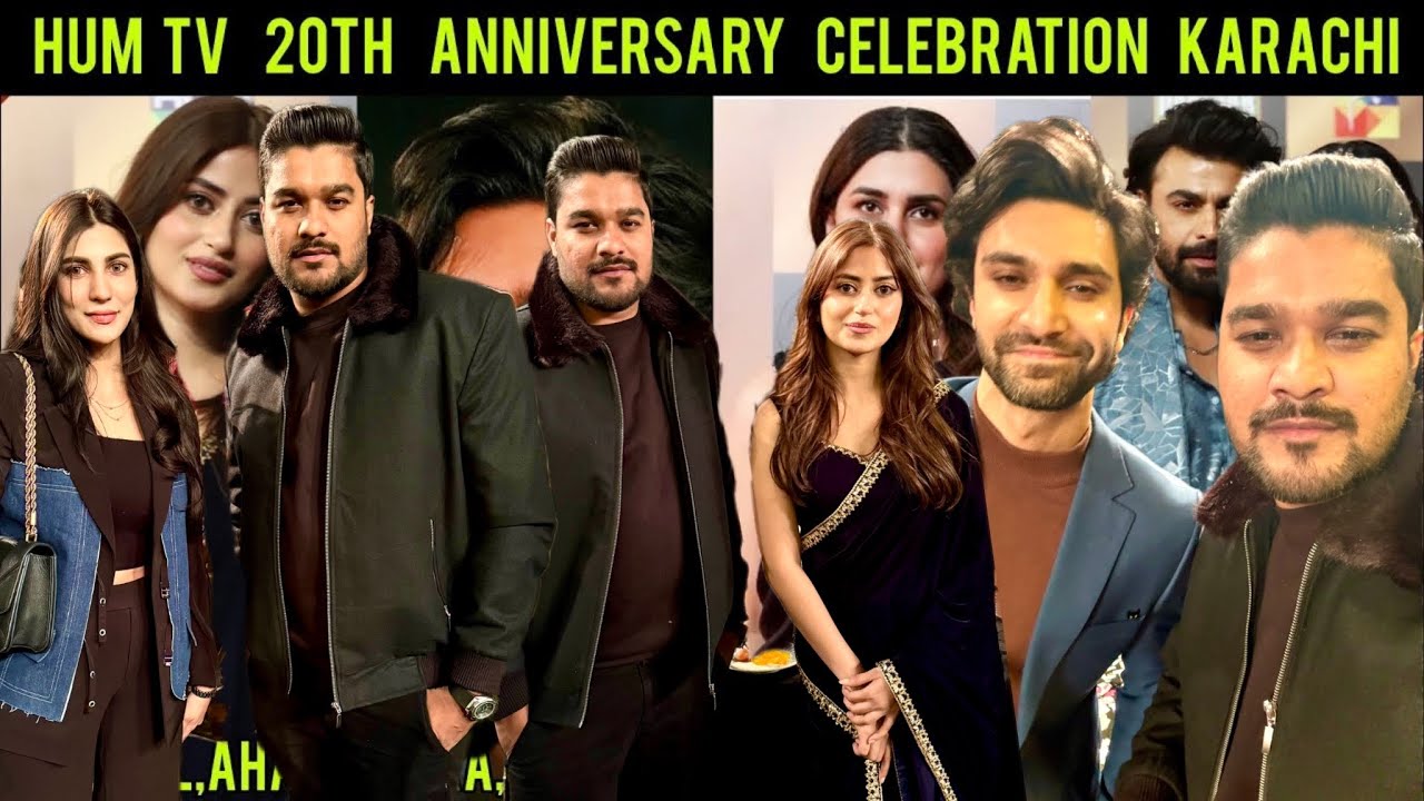 Kubra - Ahad  - Sajal - Urwa - Hiba - HUMTV  20th Anniversary Celebration - GovernorHouse Full Show