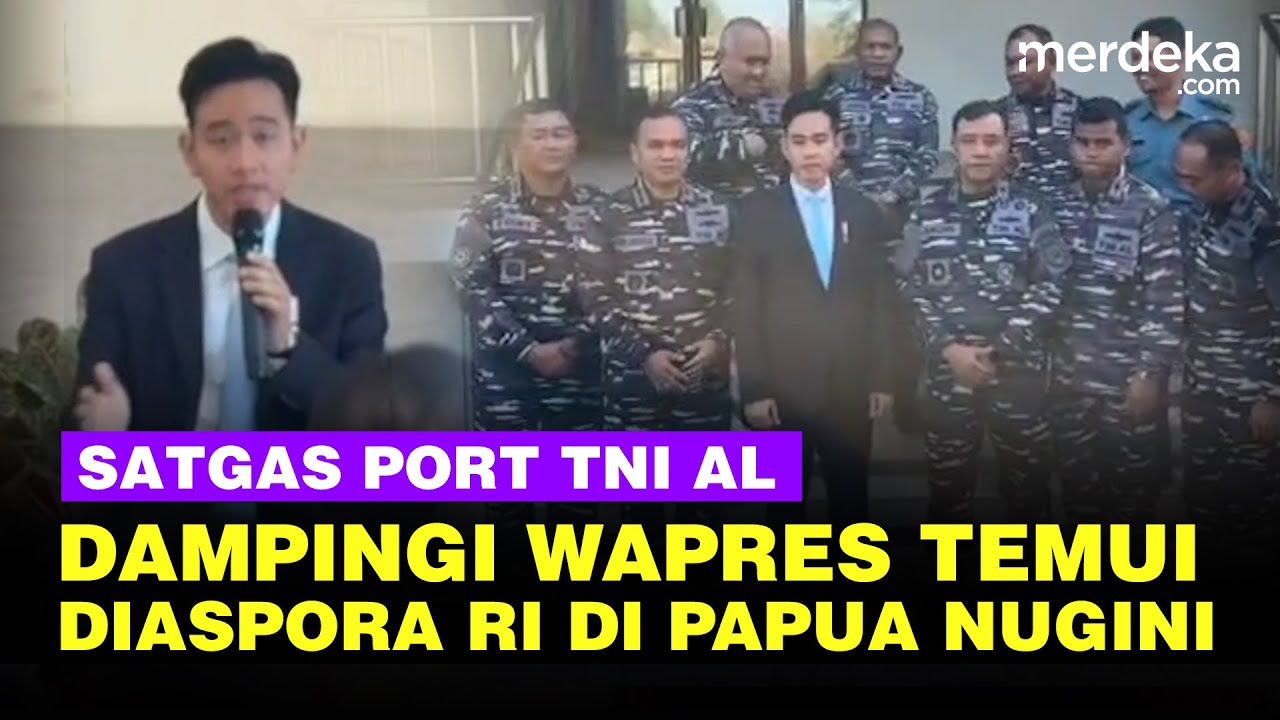 Satgas TNI AL Dampingi Wapres Gibran Temui Diaspora RI di Papua Nugini