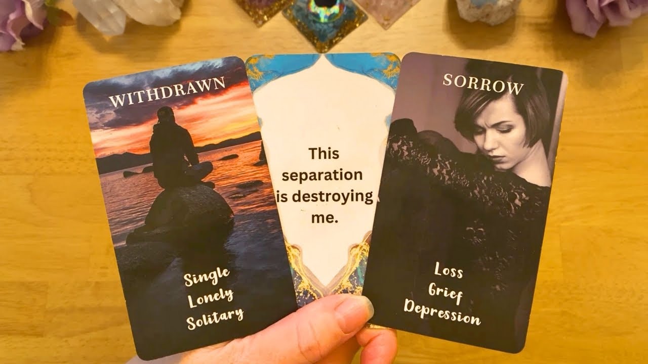 OUR SEPARATION IS DESTROYING ME! 😰  I'M SO MISERABLE WITHOUT YOU! ☹️ (COLLECTIVE LOVE TAROT READING)