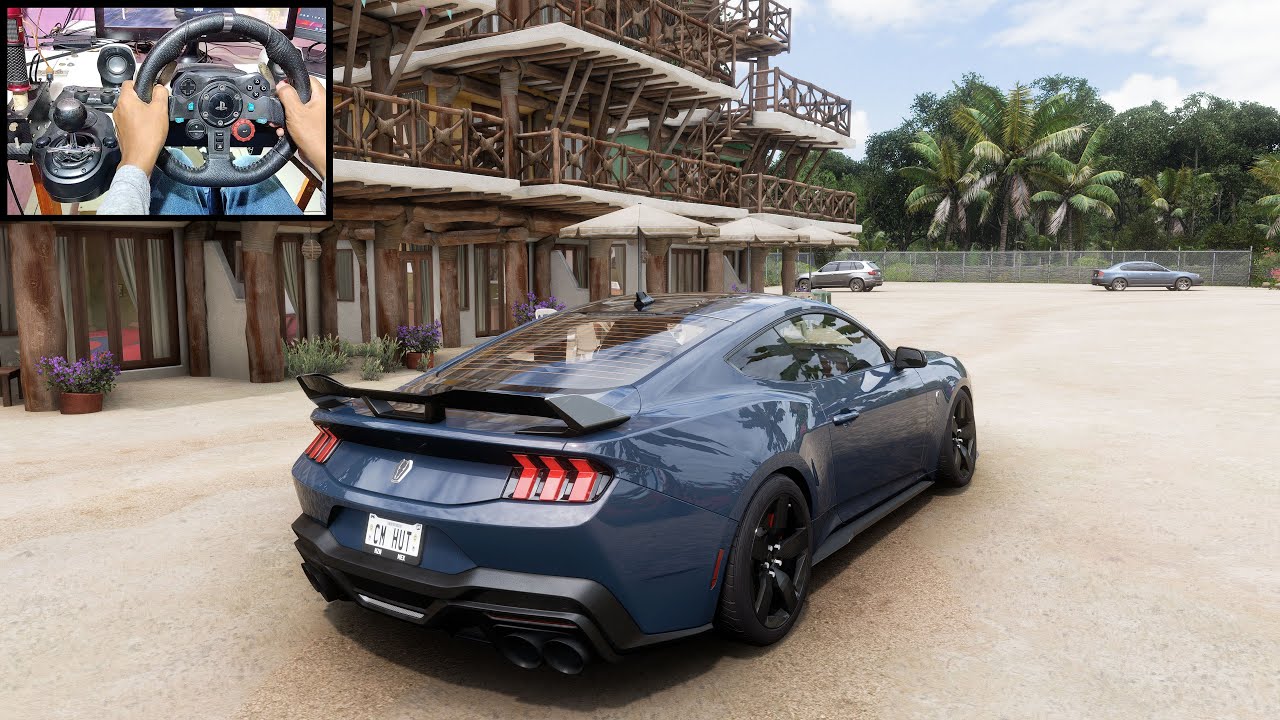 Forza Horizon 5 - Ford Mustang Dark Horse - Steering Wheel - Shifter - Logitech G29 - Drift Drifting