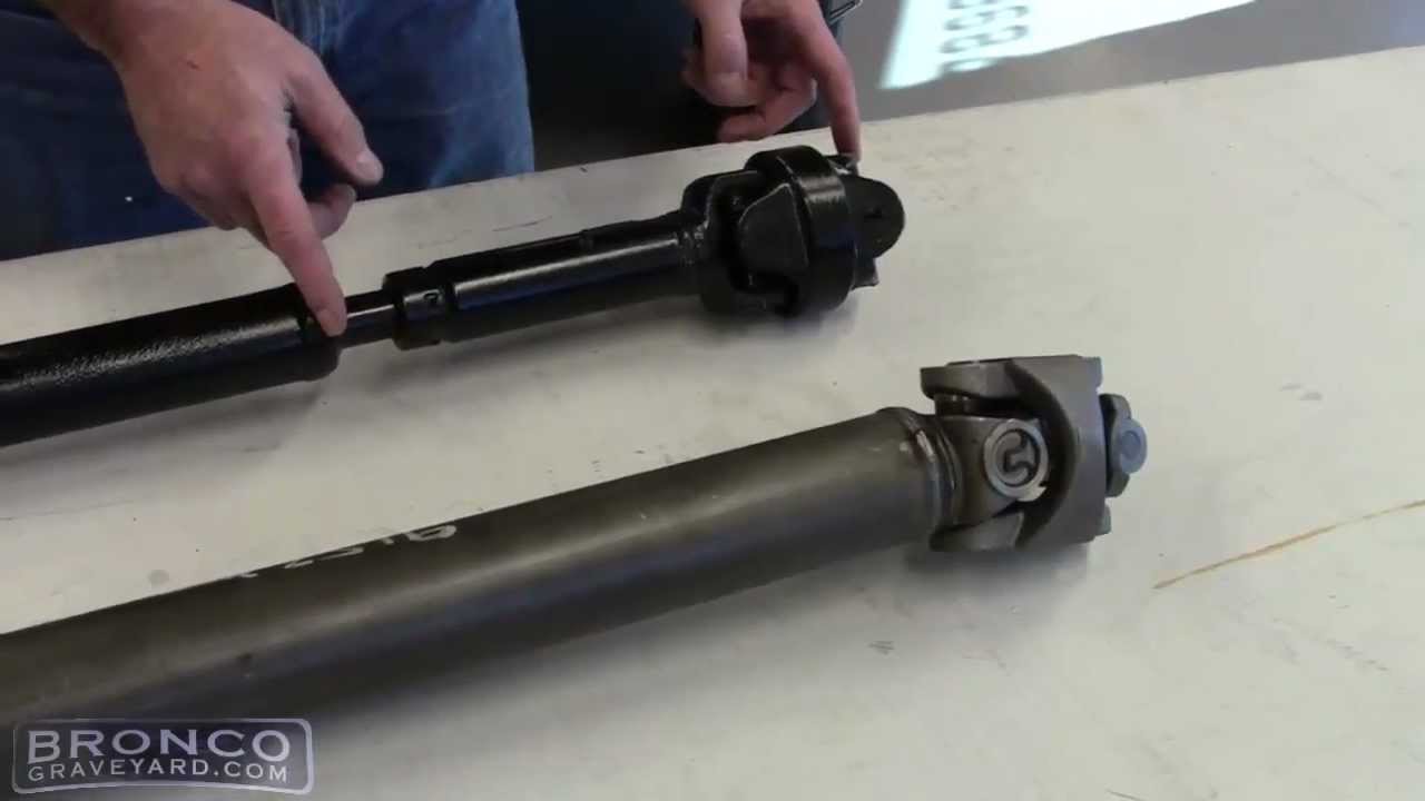 Bronco Graveyard Driveshaft Tech