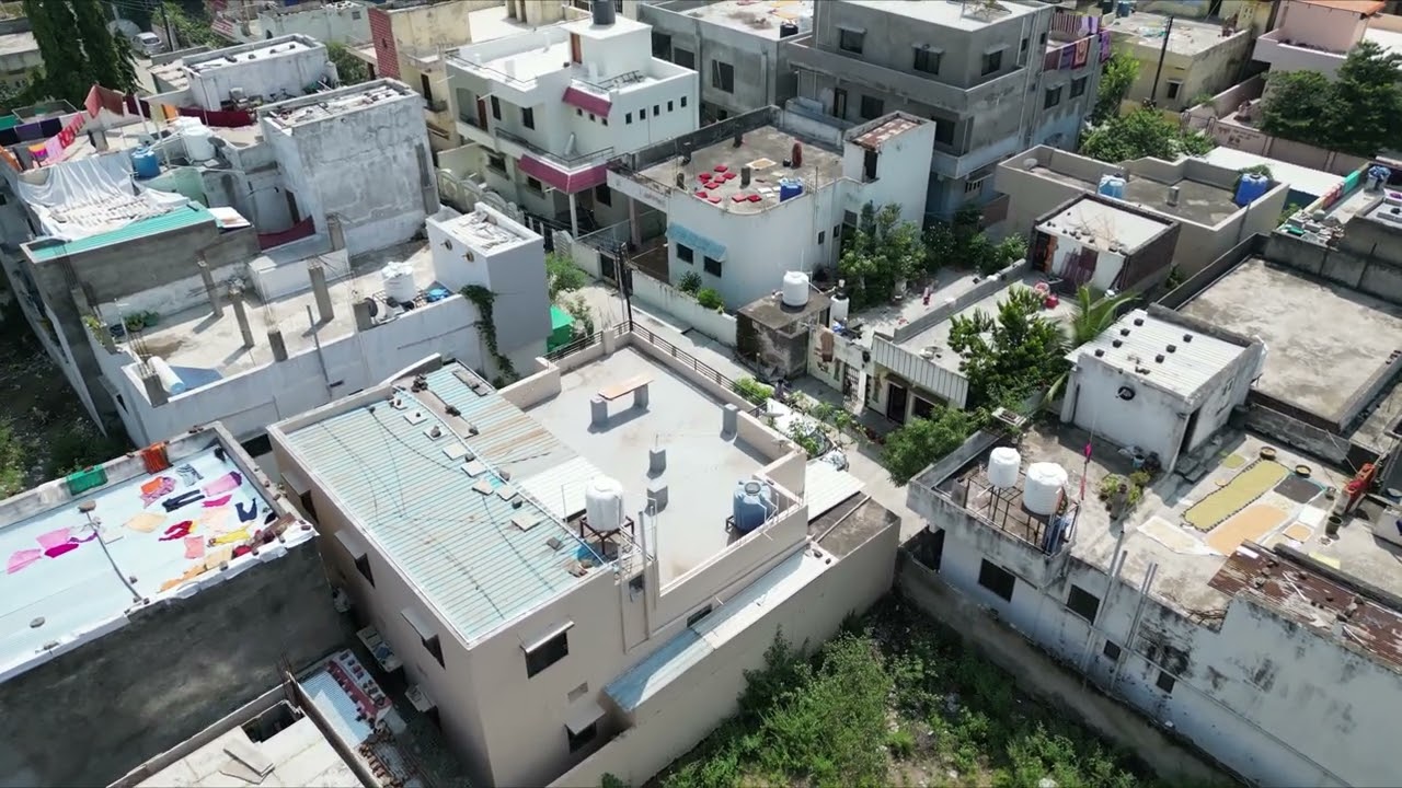 Latur city view by drone