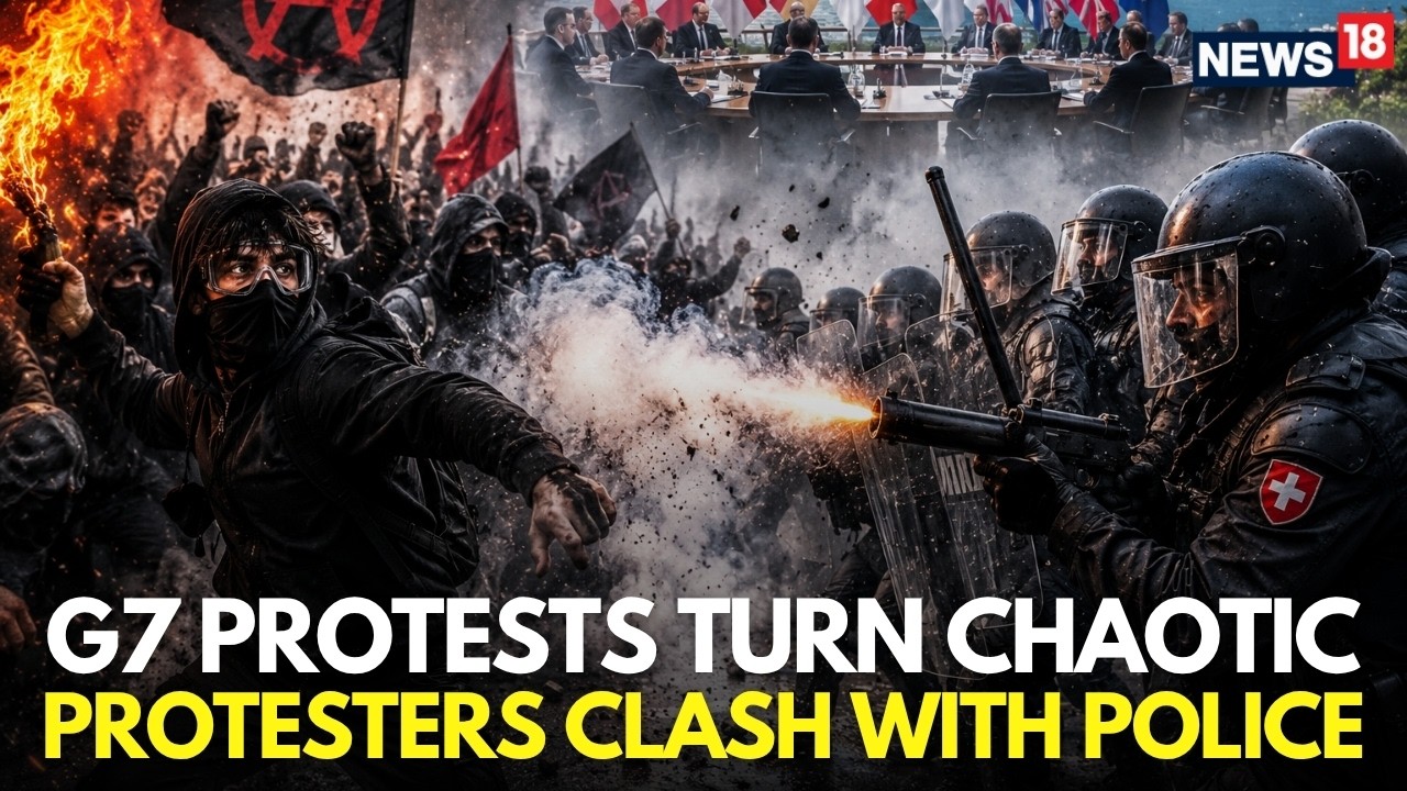 G7 Protests in Geneva LIVE | Protesters Clash with Police in Geneva | G7 Summit 2026 LIVE News |N18G