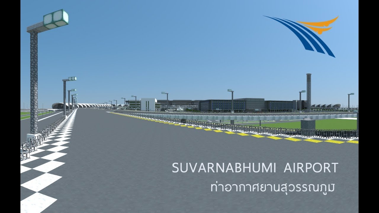 Suvarnabhumi Airport Minecraft l ท่าอากาศยานสุวรรณภูมิ