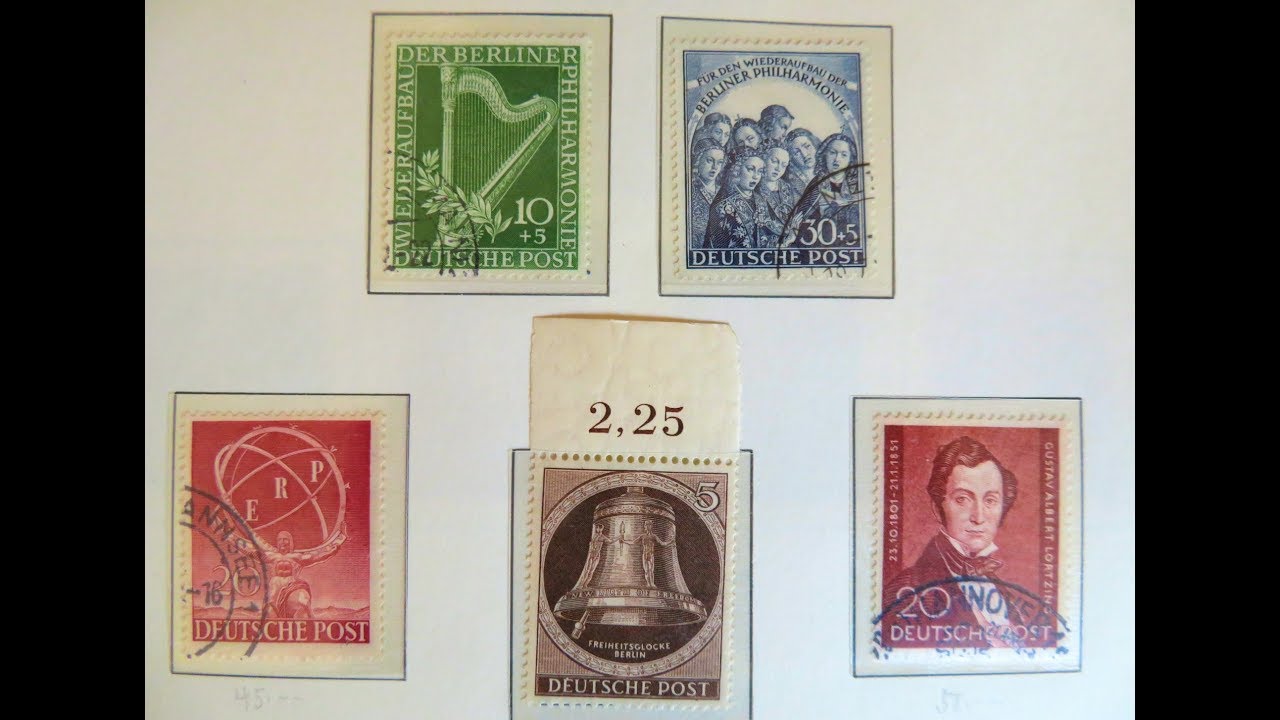 Briefmarken wertvoll oder nicht: Der ungefähre Wert der Briefmarken von Berlin 1948 - 1956