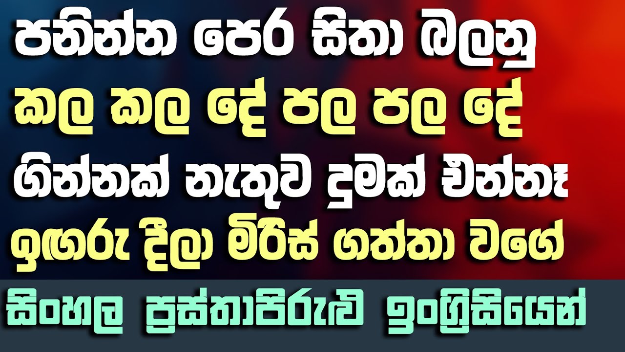 සිංහල ප්‍රස්තාපිරුළු ඉංග්‍රිසියෙන් - Golden English subway #srilanka #viral #trending #sinhalen 