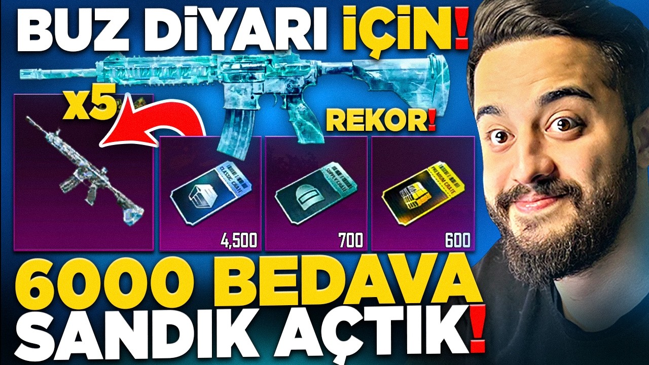 BUZ DİYARI İÇİN 4.500 KLASİK SANDIK AÇTIK! (REKOR KIRDIK) PUBG Mobile