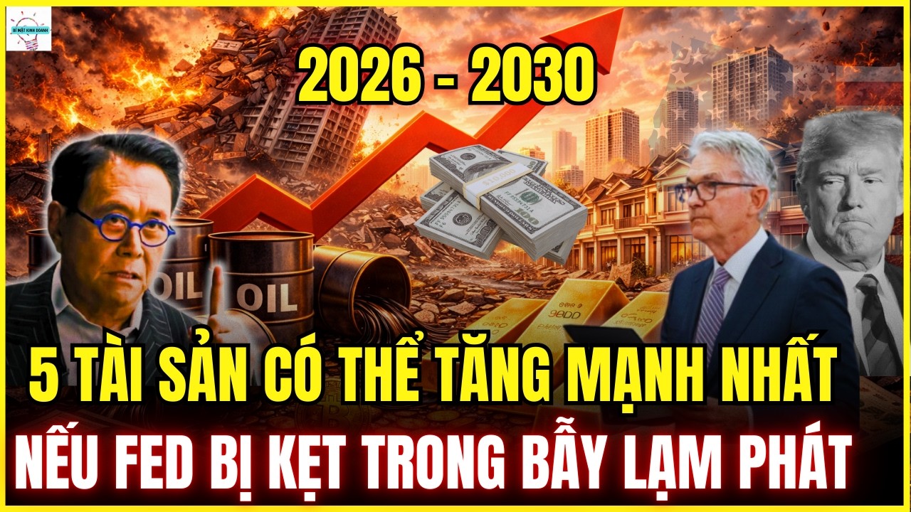 5 Tài Sản Có Thể Tăng Mạnh Nhất Nếu Fed Bị Kẹt Trong Bẫy Lạm Phát 2026-2030