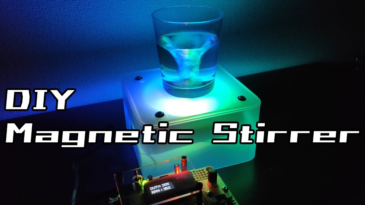DIY Magnetic Stirrer using PC Cooling Fan 【M5StickC】