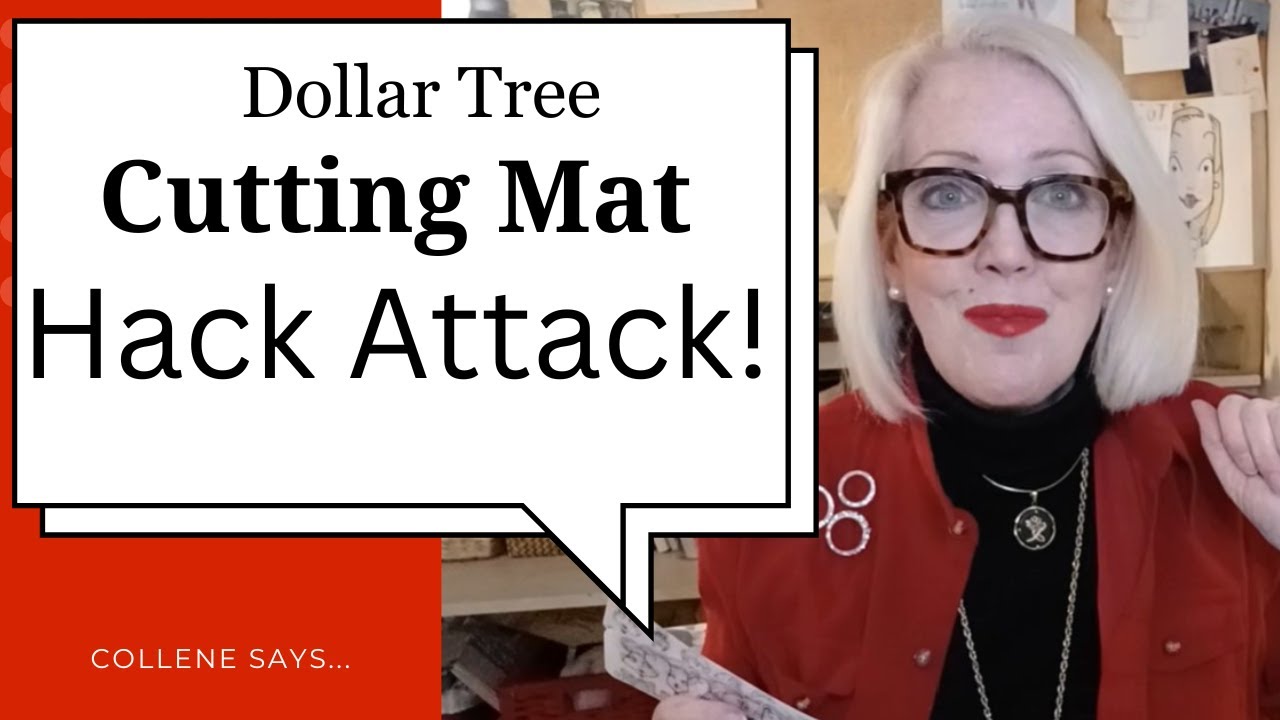 Dollar Tree Hack Attack!  Transform flexible cutting mats into fabulous bookmarks!