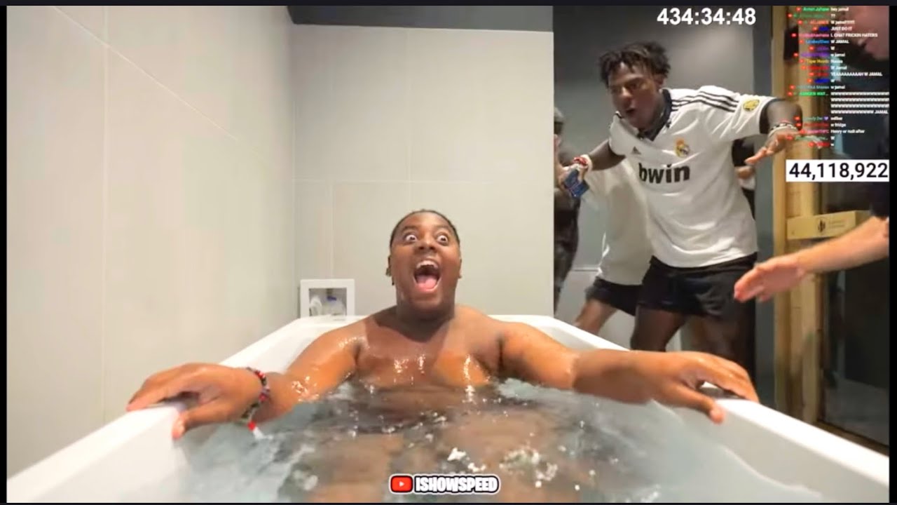 Speed’s Brother Jamal SHOCKS🥶Everyone Jumping Into Ice-Cold Tub on Stream! 😱