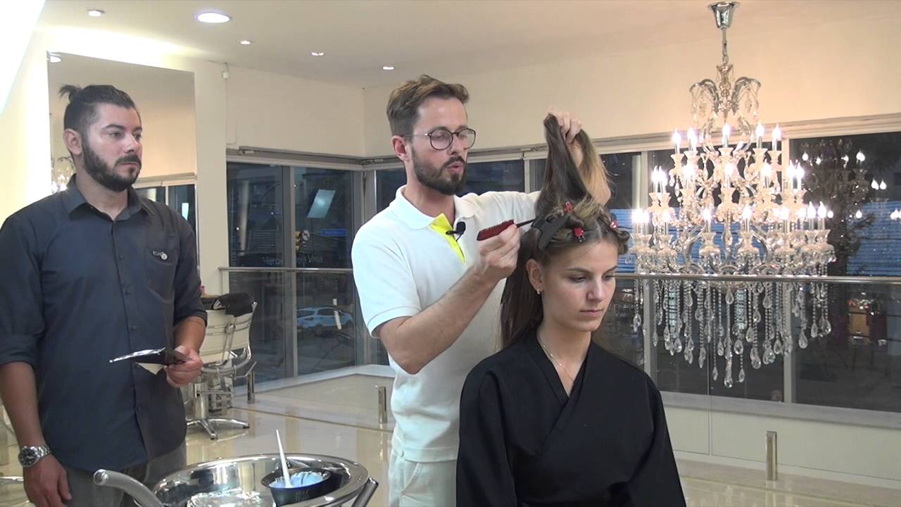 Como fazer mechas de raiz apagada. Passo a Passo de mechas aulas de mechas.