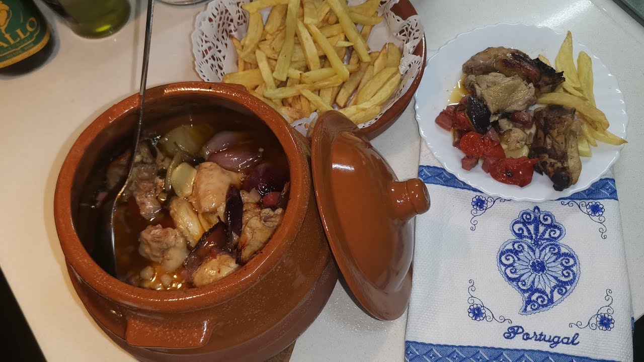 Frango na Púcara (regional, Alcobaça, Portugal)