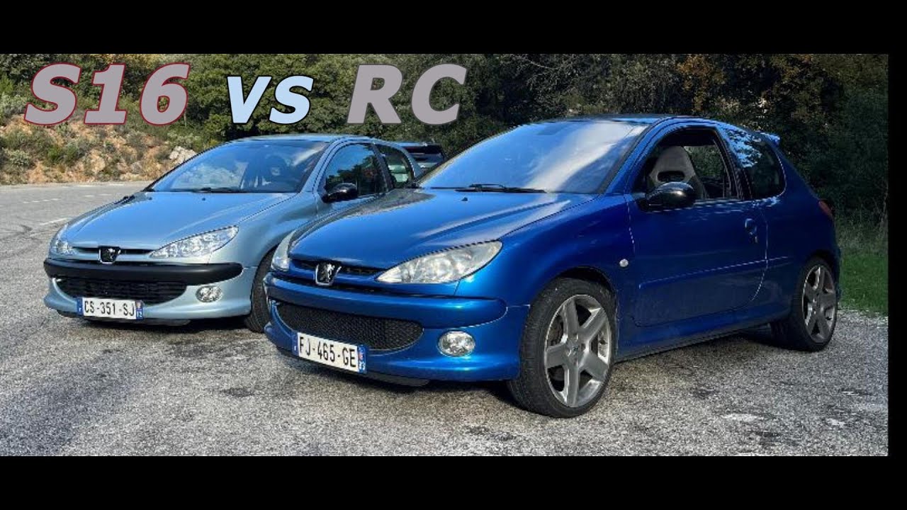 206 s16 ou 206 RC : quelle Peugeot 206 choisir en 2025 ? (Le vrai comparatif)