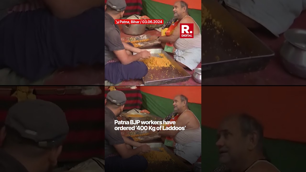 BJP Workers Order '400 Kg Laddoos' In Patna Ahead Of June 4 Lok Sabha Results