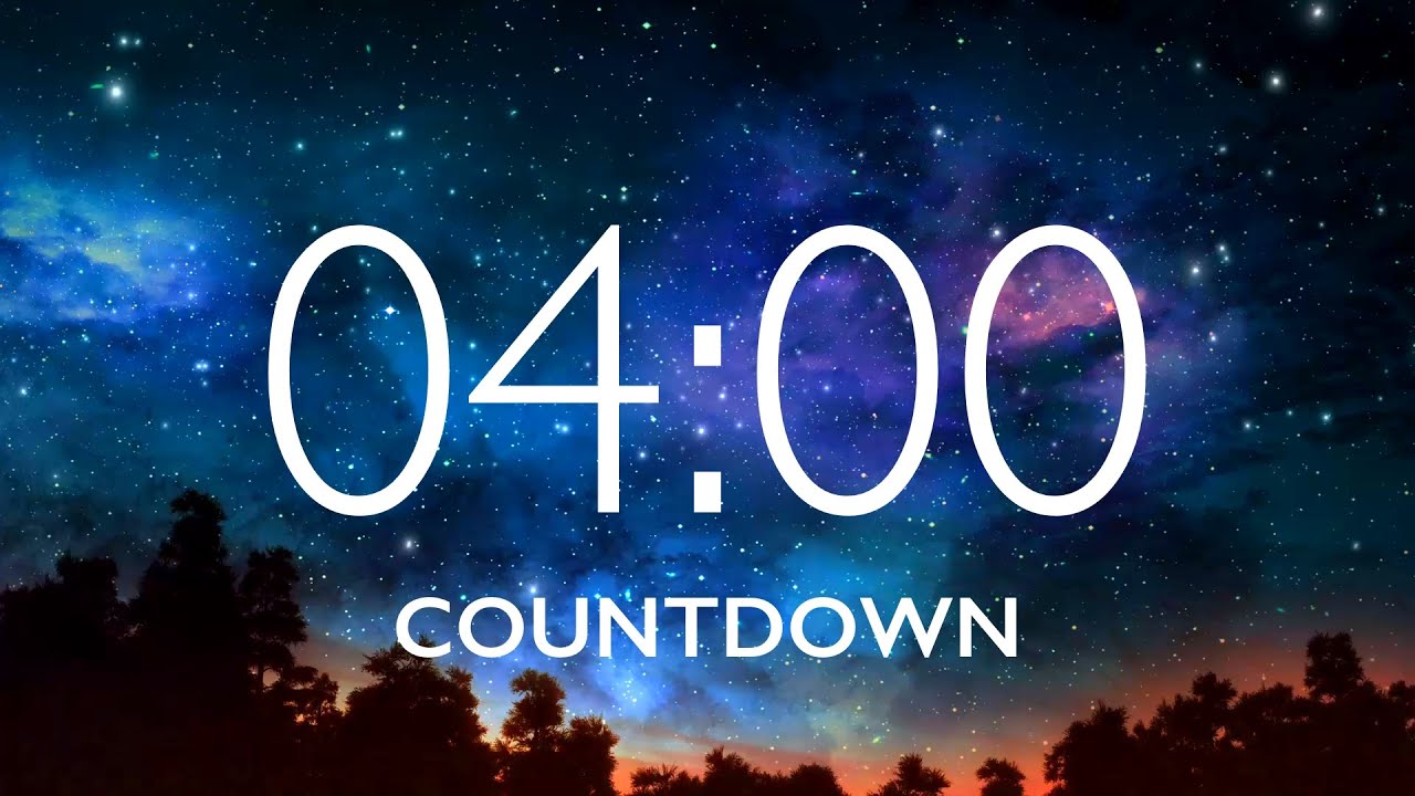 4 Minute Timer with Relaxing Music and Alarm 🎵⏰