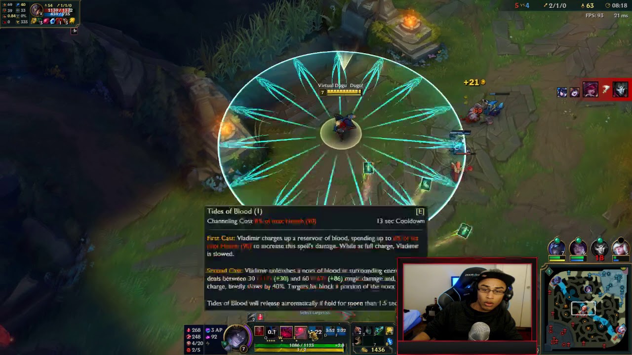 14/2/5 Vladimir OTP - D3 Mid | Patch 8.6 - Dugu