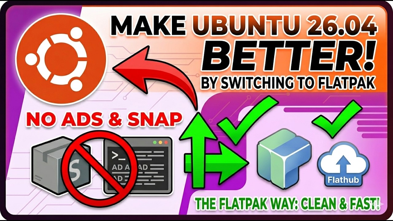 Улучшите Ubuntu 26.04: удалите рекламу и перейдите на Flatpak.