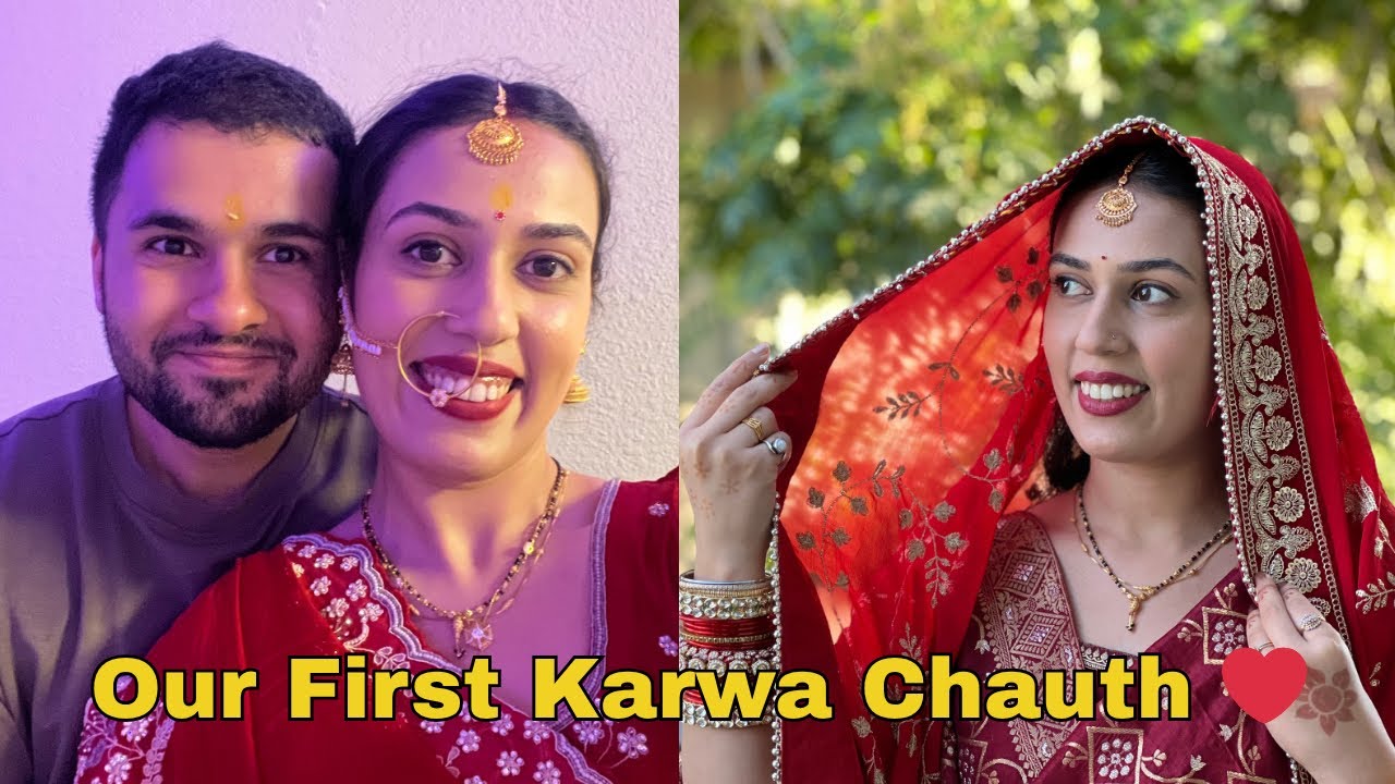 Our First Karwa Chauth ❤️ | Away from Home 🥹| Real Moments, Emotions & Celebration | UdaanDiaries