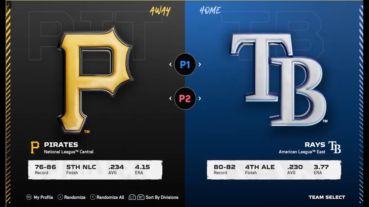 MLB The Show 25 четвертый тур Pittsboorg Pirates - Tampa Bay RAYS