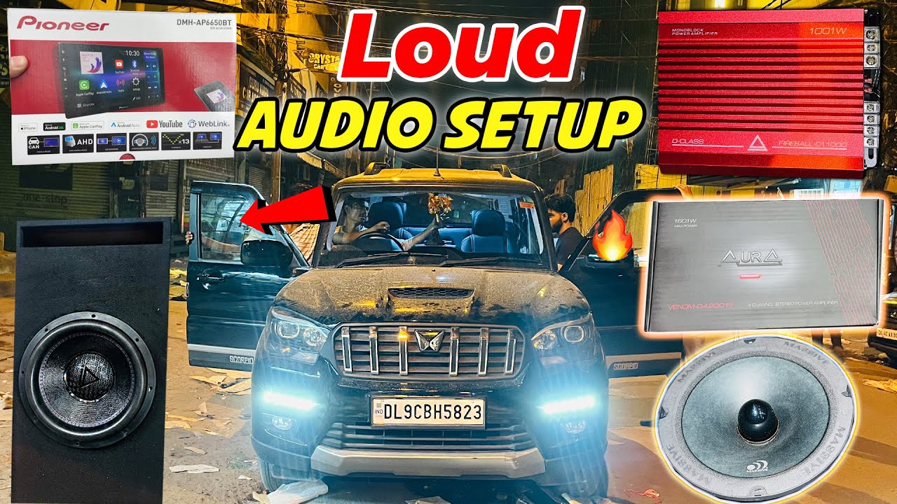 😱🔥Full Modified Scorpio Classic S11❤🔥Loud Audio Setup in Scorpio Classic Loud Midrange Woofer