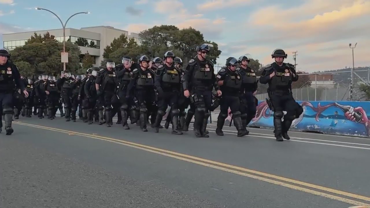 Protests continue at Coast Guard base in Oakland
