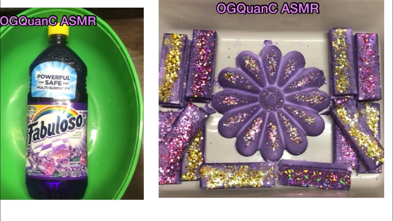 💜Requested💜Purple Fabuloso crush with reforms results #gymchalkasmr #glitter
