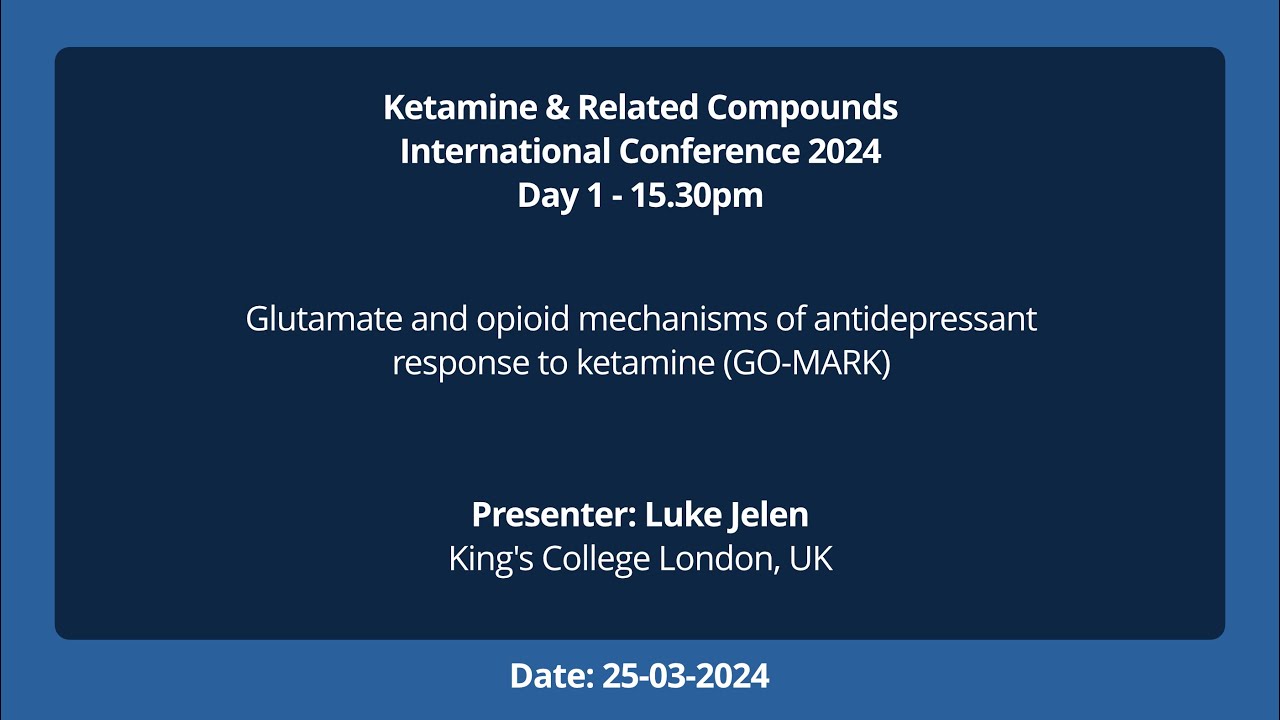 Glutamate and opioid mechanisms of antidepressant response to ketamine (GO-MARK)