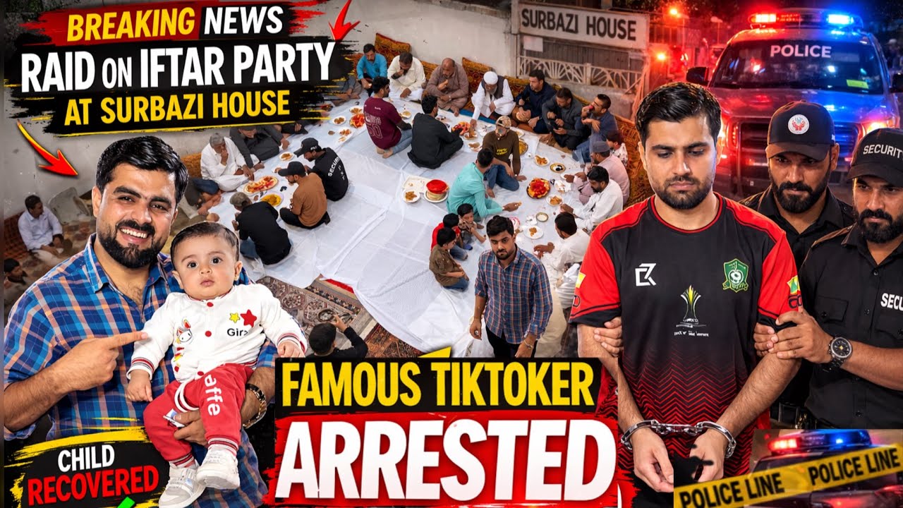 Lyari Famous TikToker Shakoor Arrested! 🚔Police Raid at Sarbazi House Iftar Party 🚨SamNisar vlog 