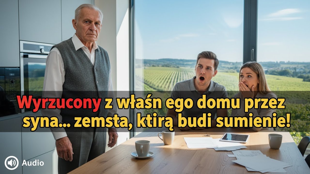 Wyrzucony przez własnego syna z domu, który mu podarował... odkrycie prawdy o bogactwie ojca,...