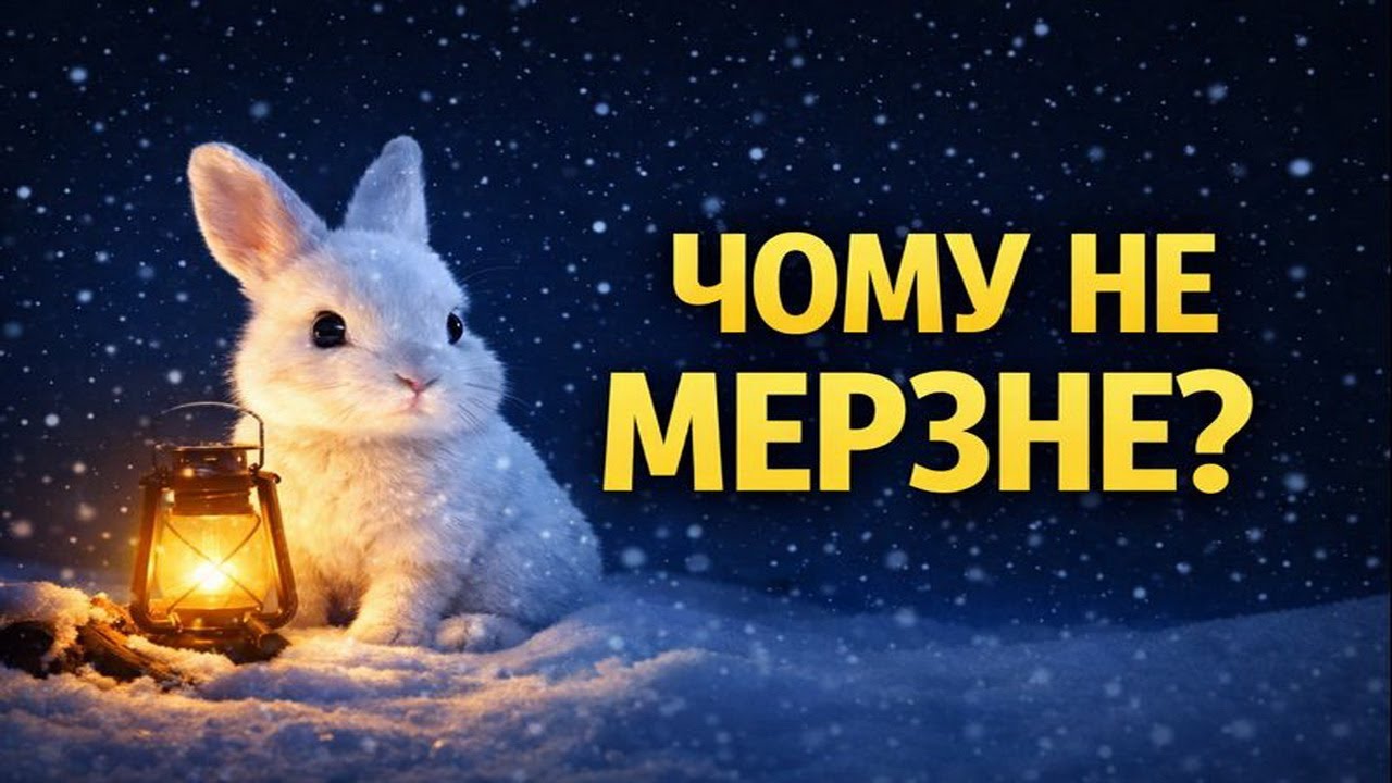 Чому зайчик не мерзне взимку?
