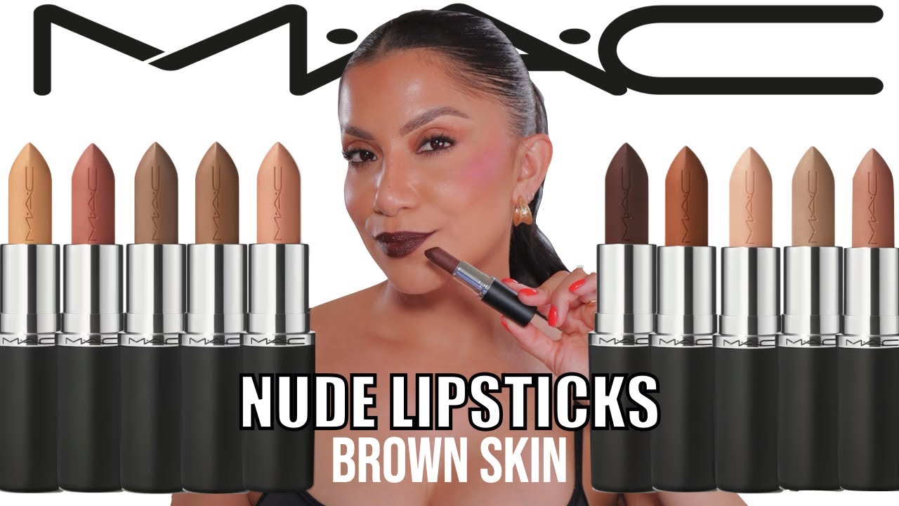 MAC Cosmetics NUDE lipsticks any good? on brown skin? Natural Lighting swatches