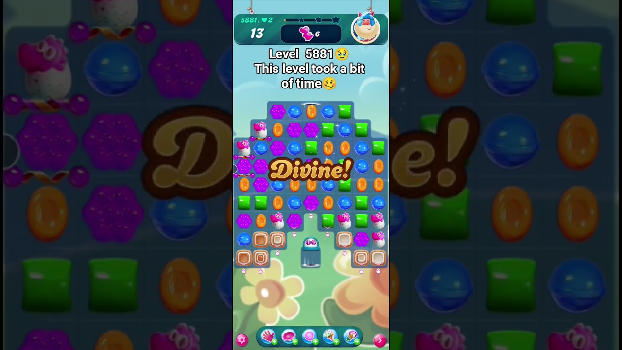 How to beat level 5881 of Candy Crush Saga @CandyCrushOfficial #5881 #viralshorts