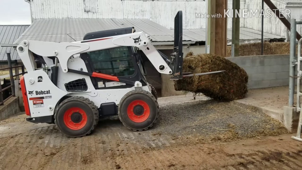 Using the Bobcat s770 skid steer for everyday farm chores