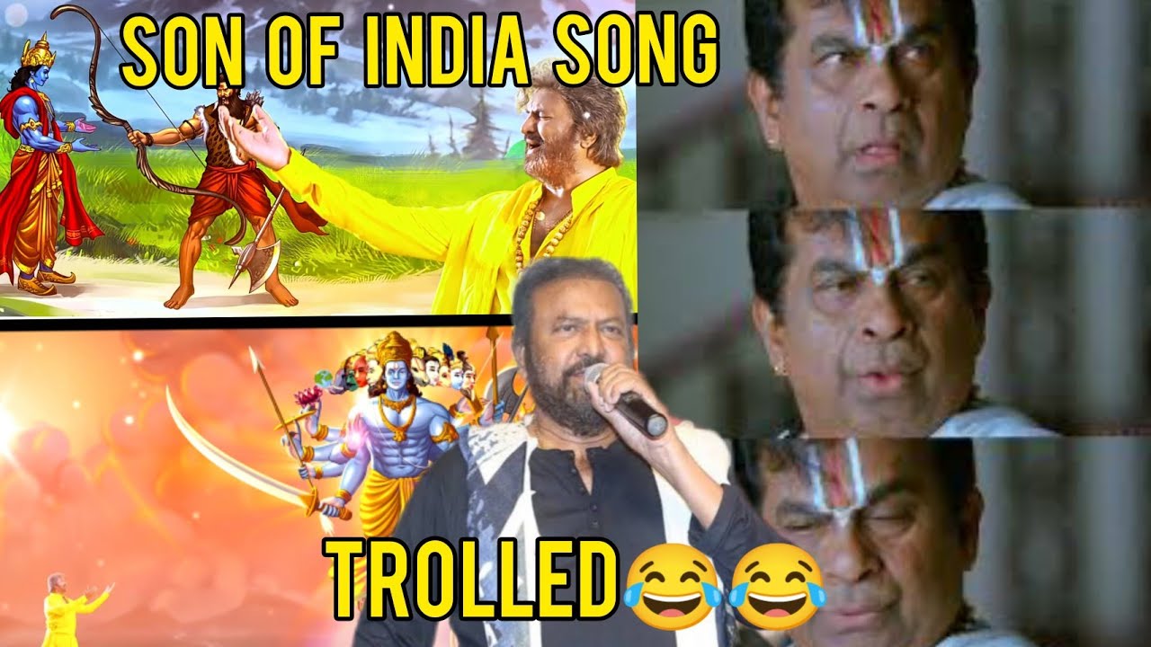 Son Of India song troll | mohanbabu troll | Son of India VFX troll | snow family troll