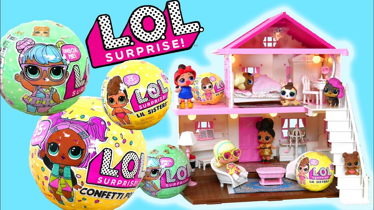 LOL Surprise Confetti Pop Series 3, Lil Sisters, Series 2 L.O.L Mu&ntilde;ecas Bebes LOL SURPRESA BONECA