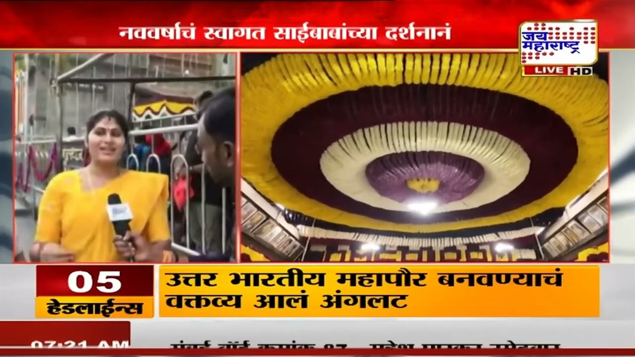 New Year 2026: Shirdi Sai Temple | शिर्डीत साईभक्तांची मांदियाळी,नववर्षाचं स्वागत बाबांच्या दर्शनानं
