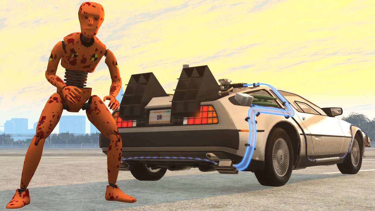 Back to the Future: Part 1 – Crash Test Zombies – BeamNG Drive | Demolition Republic
