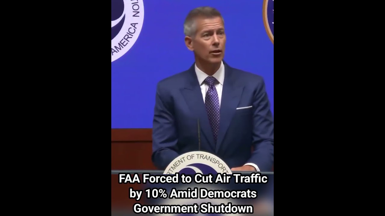 FAA Forced to Cut Air Traffic by 10% Amid Democrats’ Government Shutdown