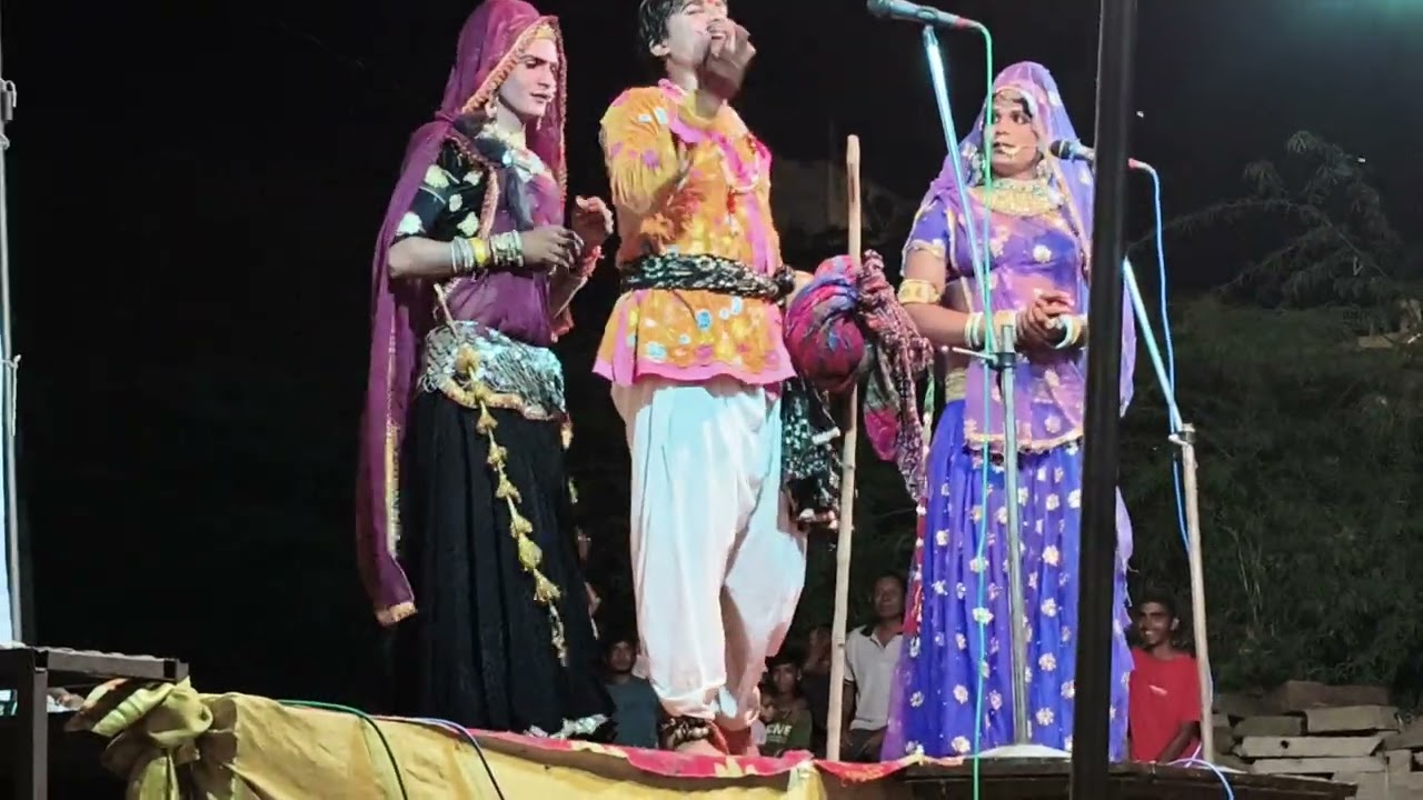 श्री वीर तेजाजी महाराज का मारवाड़ी खेल तेजाजी भोजाई का मिलन 8690802465