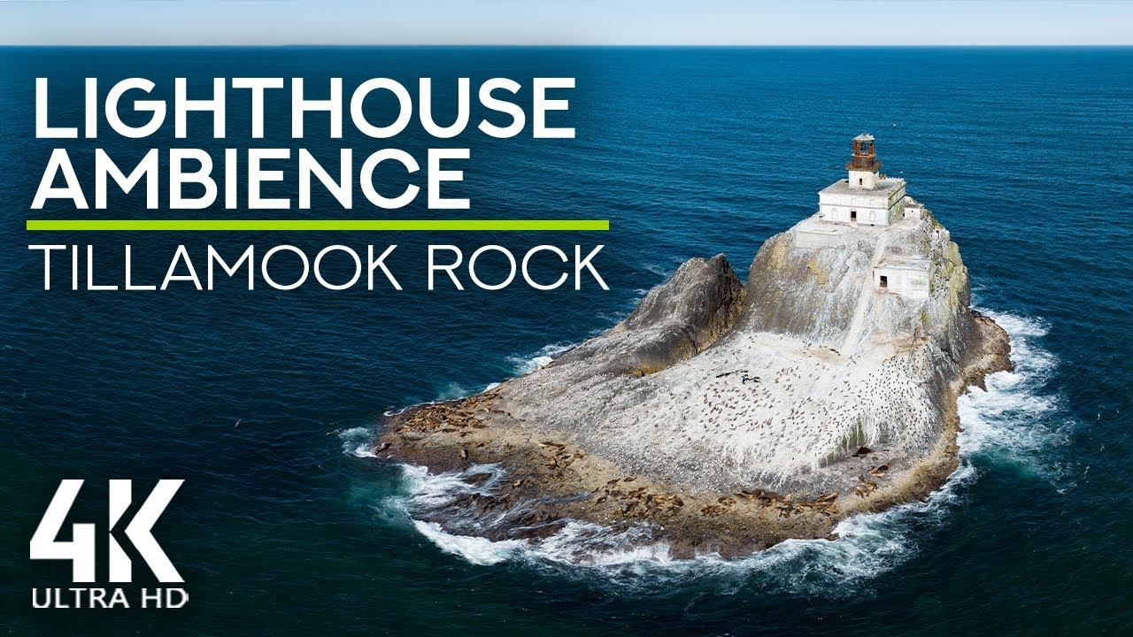 Ambient Ocean Sound & Seagulls, die f&uuml;r Arbeit und Schlaf kreischen - Tillamook Rock Lighthouse