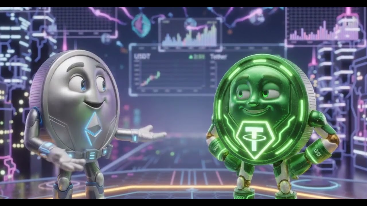Ethereum and USDT Coin