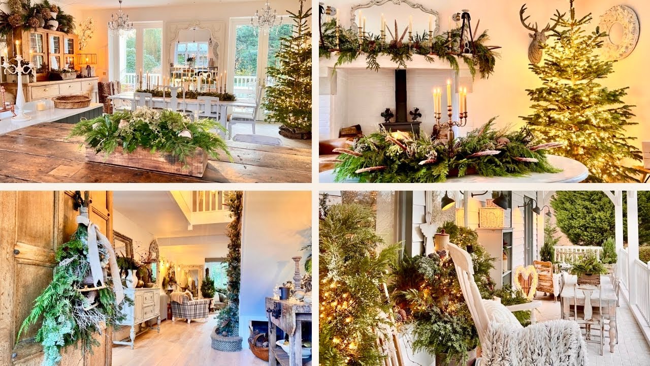 Rustic Christmas Home Tour🌲 Thrifted & Natural Holiday Decor Ideas | Ep 7
