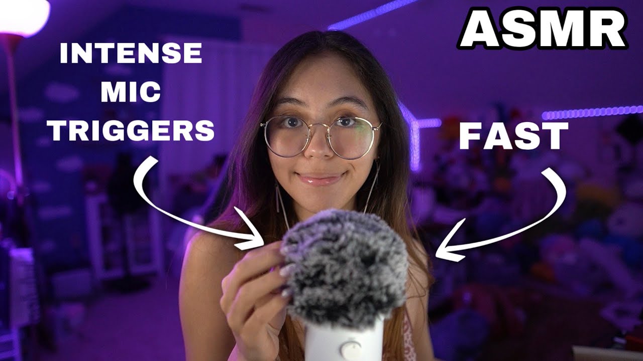 ASMR | Intense Fast Mic Triggers (rubbing, cupping, scratching, tapping)