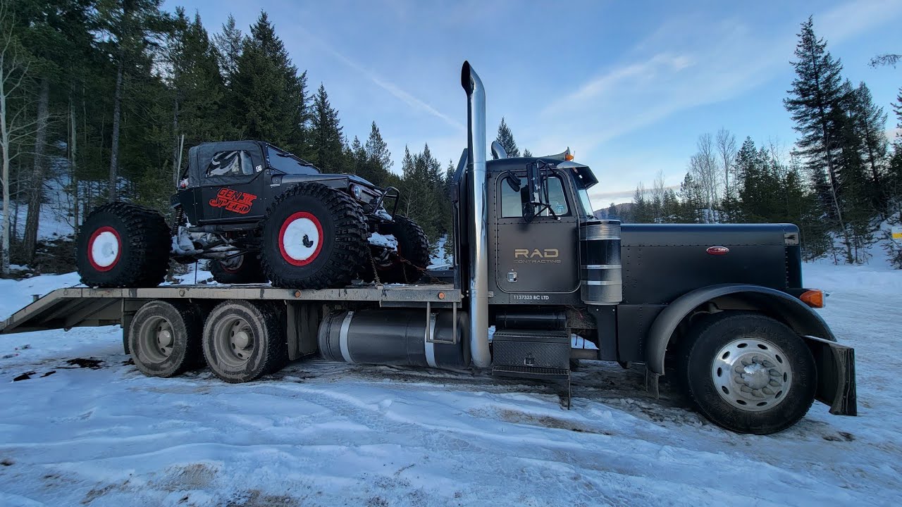 Rock bouncers snow wheeling 632ci twin turbo, mickey thompson 58